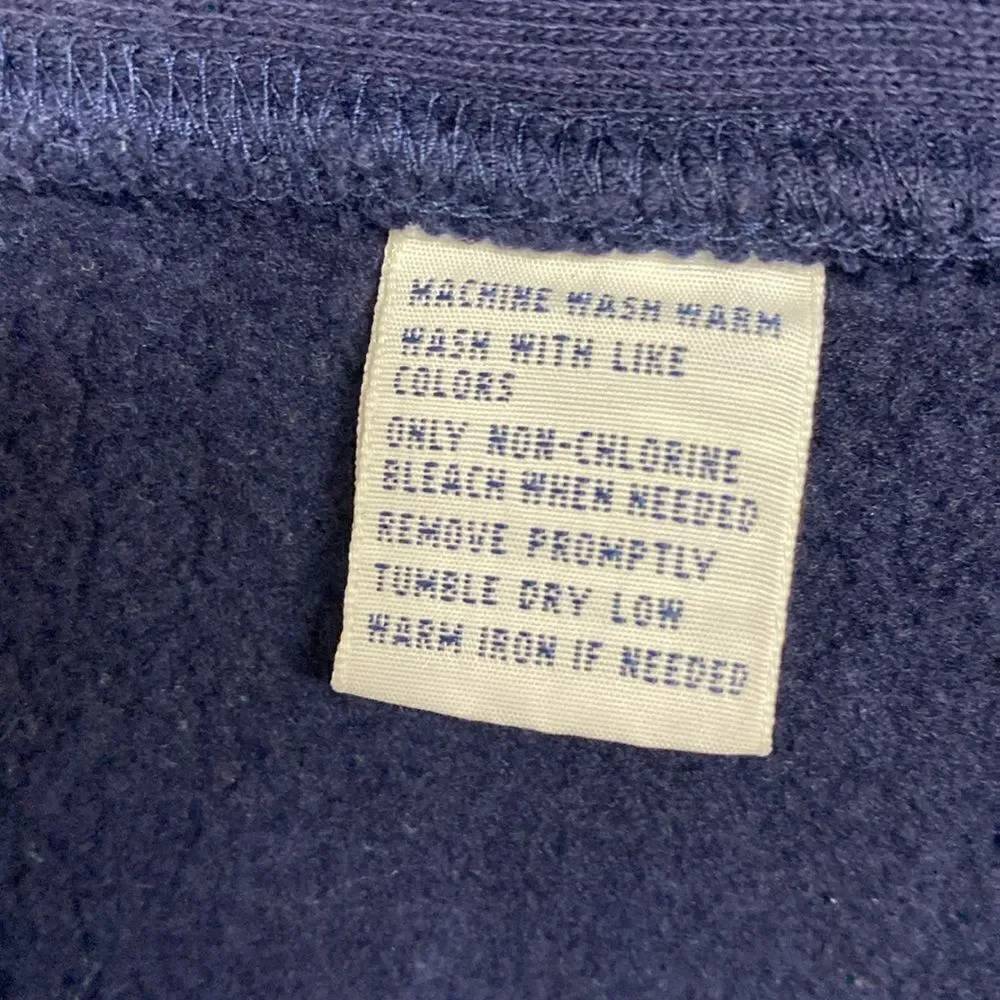 POLO Ralph Lauren Vintage Full Zip Navy Hoodie Size S
